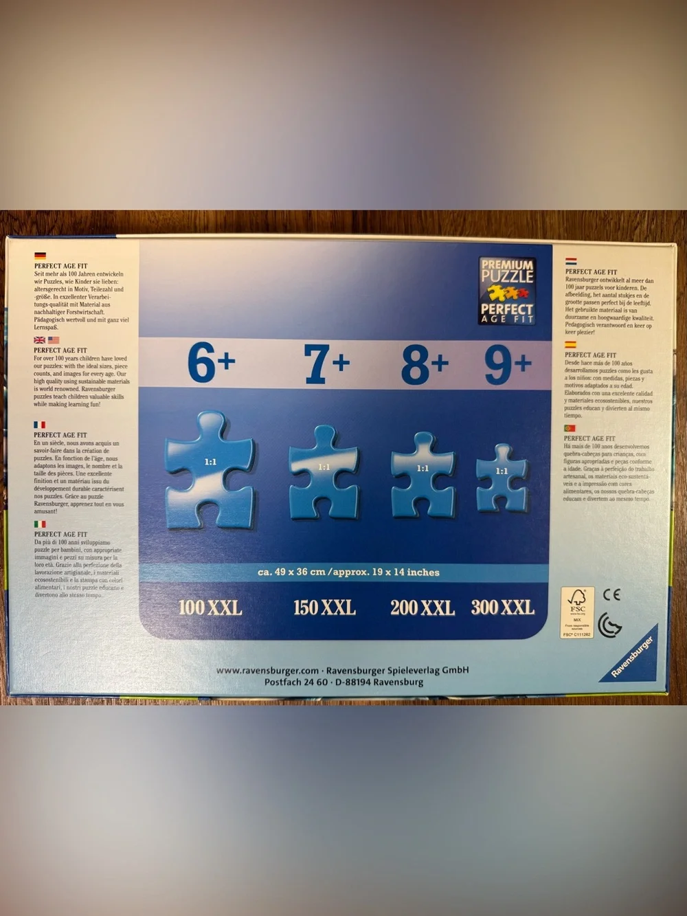 2 puzzles: Ravensburger 300 pc & Kohl’s 400 pc (New & Like New)